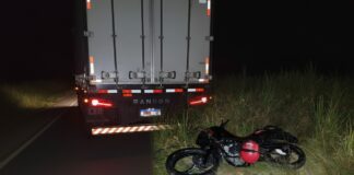 Motociclista fica ferido após colidir na traseira de caminhão na SE-170 entre Campo do Brito e Itabaiana