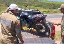 DTTU recupera motocicleta com restrição de roubo em Lagarto