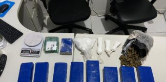 Homem é preso em flagrante com 10 kg de drogas em Lagarto