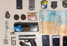 Casal é preso com drogas, arma de fogo e dinheiro em Estância