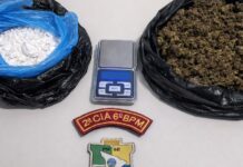 Dois homens são presos por tráfico de drogas durante ação da PM em Salgado