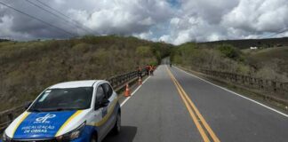 Instalação de guarda-corpos é iniciada na ponte entre Lagarto e São Domingos