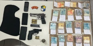 Dois suspeitos de roubo são presos e armas são apreendidas pela PM em Riachão do Dantas