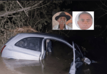 Dois homens morrem após carro ser arrastado por correnteza em Simão Dias