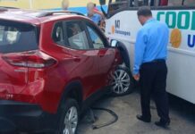 Motorista perde controle da direção e colide com micro-ônibus em Riachão do Dantas