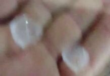 Chuva de granizo é registrada em Porto da Folha, no Alto Sertão de Sergipe