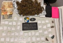 Três suspeitos são presos por suspeita de tráfico de drogas no povoado Colônia Treze, em Lagarto