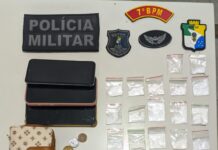 Mulher é presa por suspeita de tráfico de drogas após tentar fugir da polícia em Lagarto