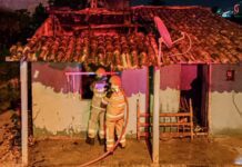 Incêndio atinge interior de residência no povoado Colônia Treze, em Lagarto