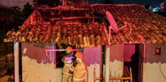Incêndio atinge interior de residência no povoado Colônia Treze, em Lagarto