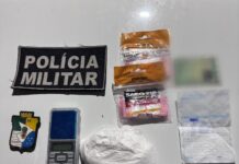Mulher é presa por tráfico de drogas no bairro Estação, em Lagarto