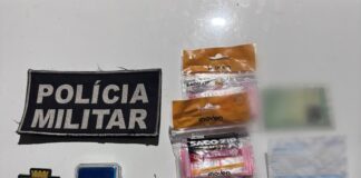 Mulher é presa por tráfico de drogas no bairro Estação, em Lagarto