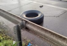 Mulher morre após ser atingida por pneu que se soltou de ônibus em Propriá