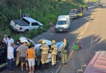 Acidente com veículo da comitiva do governador deixa três feridos na SE-270