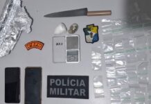 Polícia Militar apreende drogas e prende suspeito em Arauá