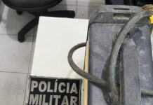 Homem é preso pela PM após furtar máquina de solda no povoado Olhos D’Água, em Lagarto