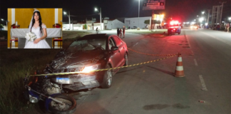 Jovem morre e marido fica gravemente ferido após serem atropelados na SE-290, em Poço Verde