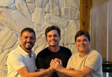 Vereador Guilherme Soares declara apoio à pré-campanha de Fernandinho Franco ao lado do prefeito Sandro de Cristinápolis