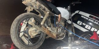 Motocicleta com indícios de adulteração é apreendida após perseguição em Itaporanga d’Ajuda