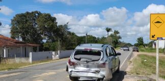 Colisão traseira deixa duas pessoas feridas na SE-160, em Boquim