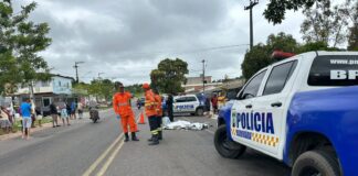 Motociclista morre e adolescente fica ferido após colisão na SE-270, em Salgado