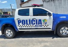 Motociclista é conduzido à delegacia pela PM após ser abordado com simulacro de arma de fogo no povoado Sobrado, em Lagarto