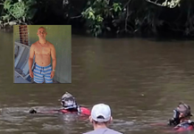 Corpo de homem que se afogou no Rio do Fundão em Lagarto é localizado pelo Corpo de Bombeiros
