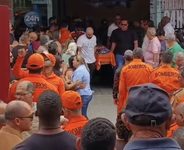 Sargento do Corpo de Bombeiros de Sergipe recebe homenagem durante sepultamento em São Cristóvão